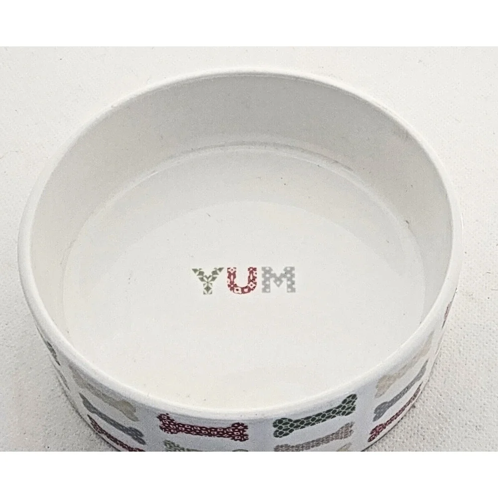 Dog Bowl-Fringe-Ceramic-